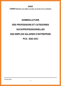 PCS-CSP nomenclature complète