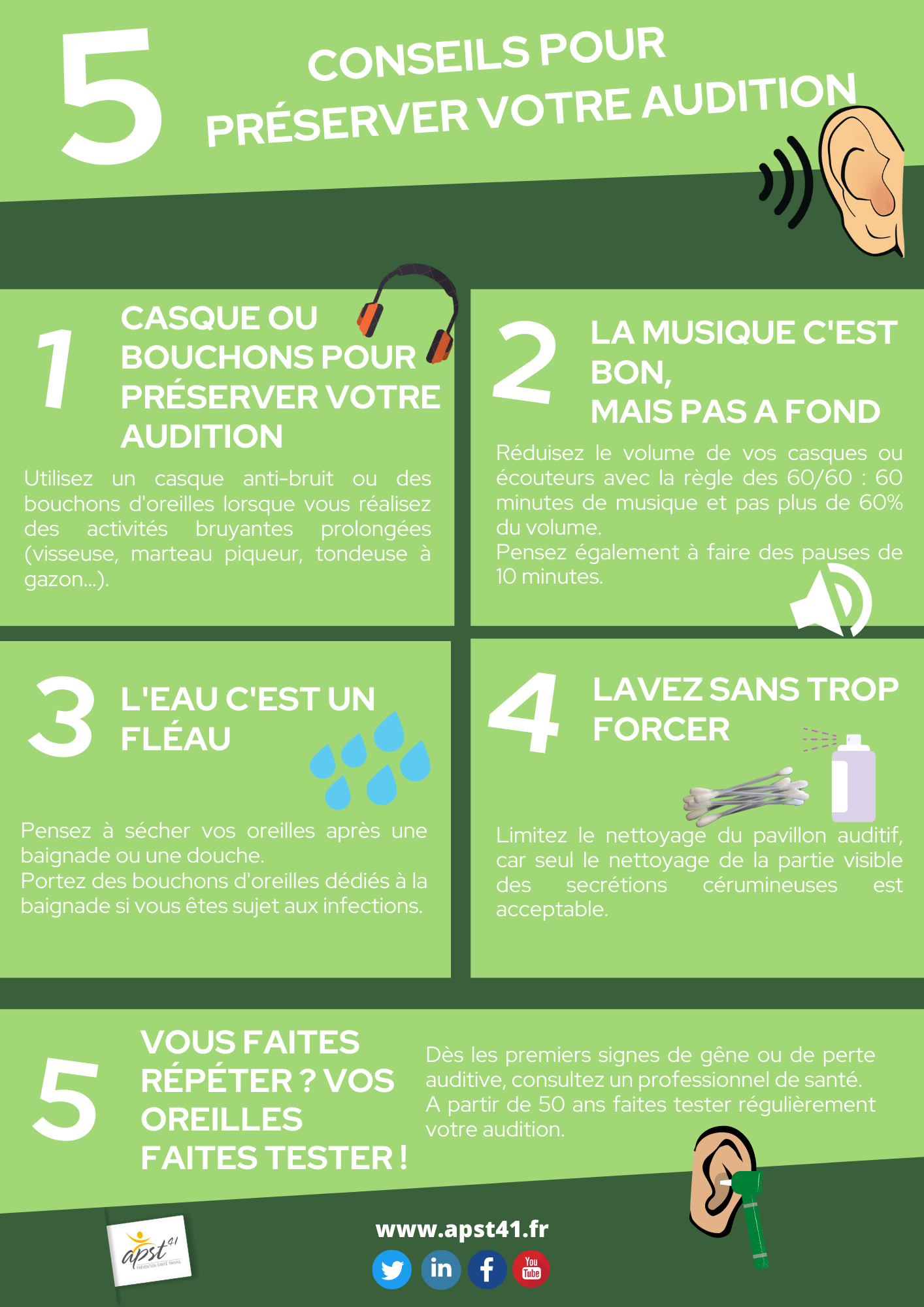 5 conseils pour préserver votre audition