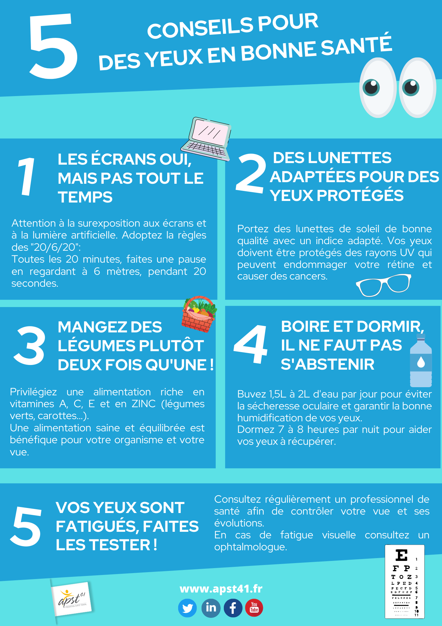 5 Conseils pour des yeux en bonne santé
