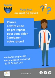 Pensez à votre visite de pré-reprise pour nous aider à préparer votre retour