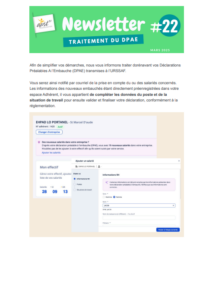 Traitement du DPAE